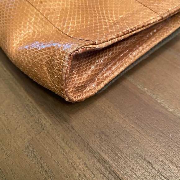 Beirn Womens Animal Print Striped Chained Strap Magnetic Clutch Handbag - Picture 3 of 9